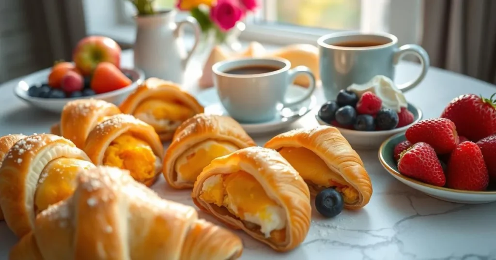 breakfast crescent rolls