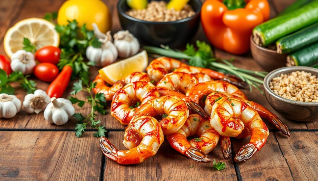 Barbecue shrimp nutrition