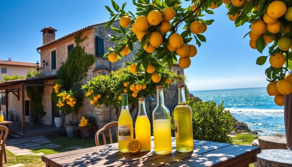 history and tradition of limoncello in Italy