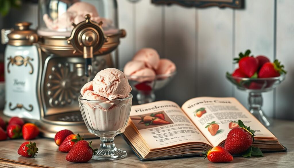 history of strawberry ice cream