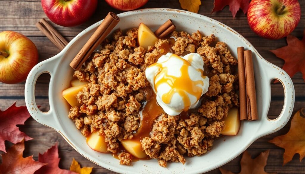 how to serve apple crisp