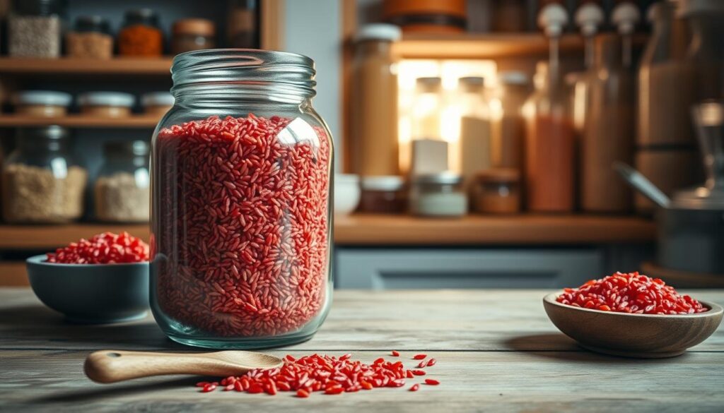 how to store red rice