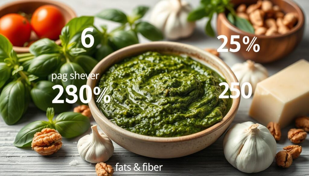 nutritional value of walnut pesto