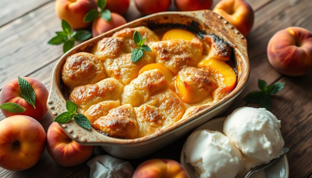 peach cobbler for a crowd