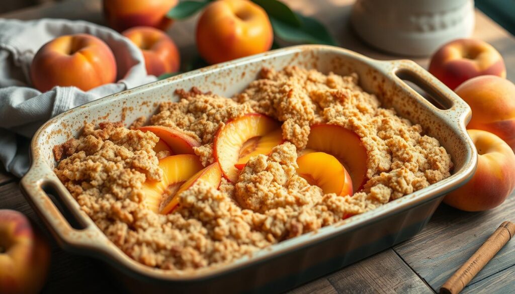 peach crumble recipe