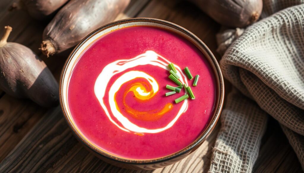 purple sweet potato soup