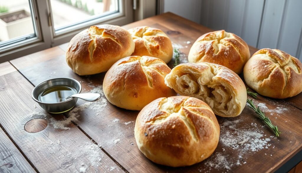 quick sourdough discard rolls