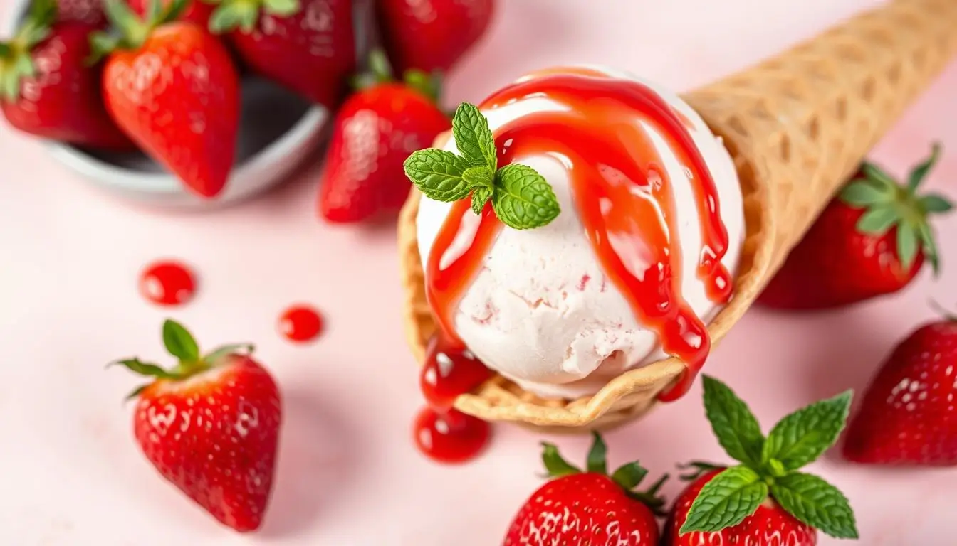 strawberry ice cream recipe